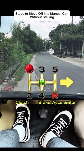 Steps to Move Off in a Manual Car Without Stalling #shorts #zamendrive