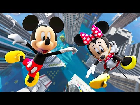GTA 5 Mickey Mouse vs Minnie Mouse Water Ragdolls & Fails [Funny Moments]