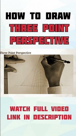How to draw in three point perspective? #perspectivedrawing #perspective