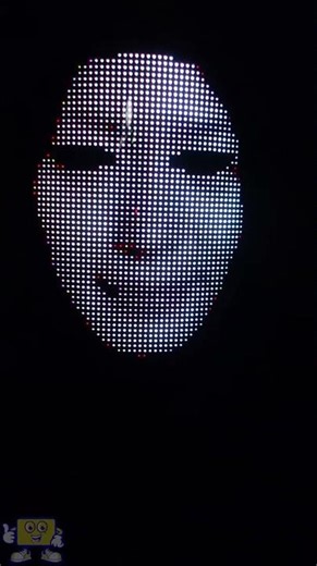 AWESOME MASK that's CUSTOMIZABLE #led #ledmask #costume #masks #party #rave
