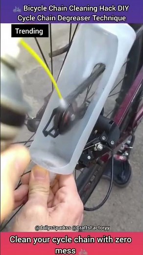 🚲 Bicycle Chain Cleaning Hack | DIY Cycle Chain Degreaser Technique | No Mess Chain Cleaning
