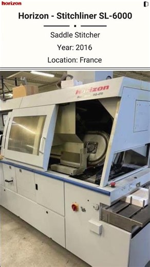 🔥 Horizon Stitchliner SL-6000 – Saddle Stitcher FOR SALE ‪@Machinedalal‬