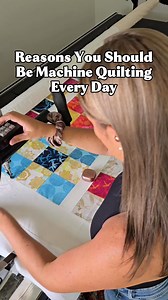 14K views · 119 reactions | Reasons you should be machine quilting every single day   It’s good for your hand–eye coordination 易 It keeps your brain sharp  It builds your creativity  It clears your head  And it’s just plain satisfying! Comment daily below and I’ll send you info about my free quilting classes so you can start building your daily habit! | Piece N Quilt | Facebook