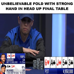 HOW TO FOLD WITH STRONG HAND ? | Record