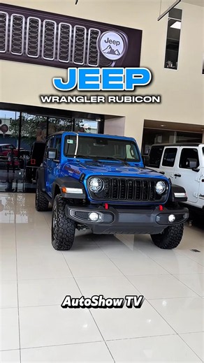 New Jeep Wrangler Rubicon 2026 Blue Color Super Comfortable Off Road SUV.