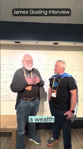 Chatting with Java founder James Gosling #java #coding #interview