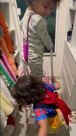 Kids Caught Playing Dress-Up in the Closet