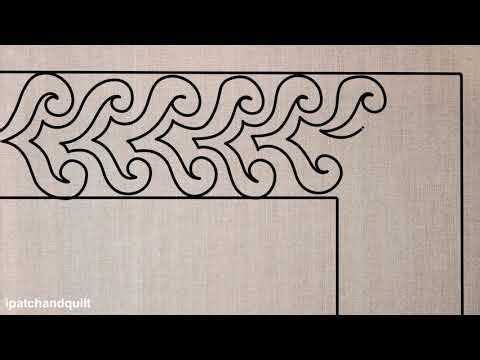 Free Motion Quilting - Coral - animation corner