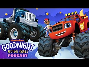 Blaze Helps with Crusher’s First Sleepover Podcast!🚗 | Goodnight Bedtime Stories #2 | Nick Jr. Music