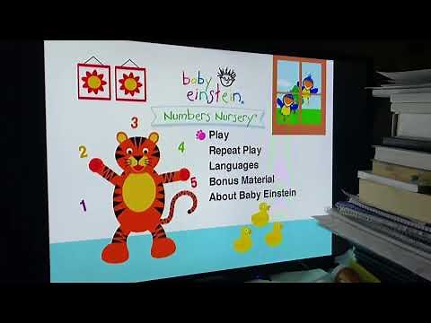 Baby Einstein: Numbers Nursery 2004 DVD Menu Walkthrough