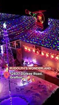 2025 Christmas lights: Rudolph's Wonderland in Grafton