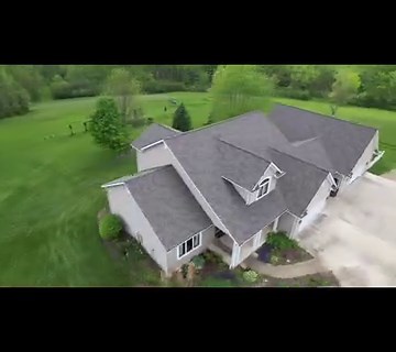 Beautiful home with new CertainTeed Landmark weathered wood shingle roof. - - Contact: 330-231-9064 - - Website: https://pineridgeroofingllc.com #pineridgeroofing #roofernearme #roofer #amishroofer #landmarkshingles #localhome | Pine Ridge Roofing LLC