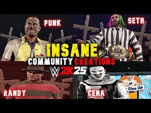 INSANE Horror CAWS🔥 WWE 2K25 Community Creations for Universe Mode