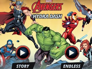Walkthrough Avengers Hydra Dash . BrightestGames.com