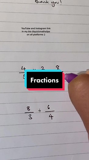 Fraction Multiplication and Division Tips