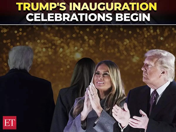 Donald Trump, Melania Trump watch stunning fireworks to kickoff inauguration on Jan 20