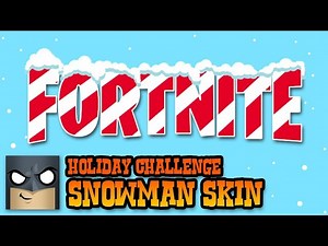 Holiday Snowman Skin | Fortnite| ART CHALLENGE - Videos For Kids
