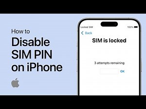 How To Disable SIM PIN on iPhone - Remove SIM Lock