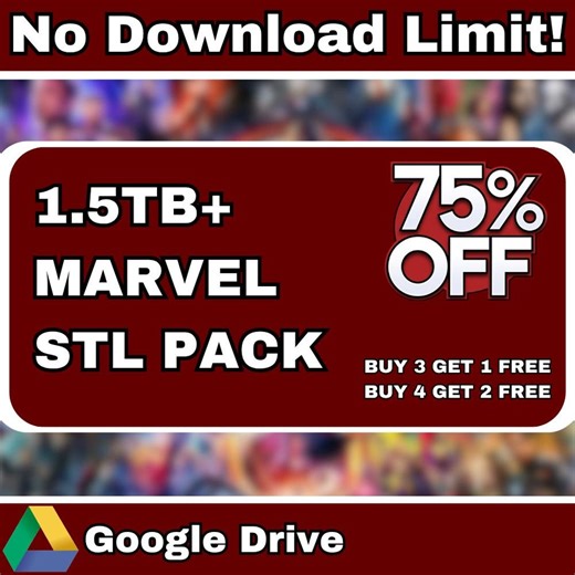 1.5TB  MARVEL STL Pack | Google Drive Download - Etsy Canada