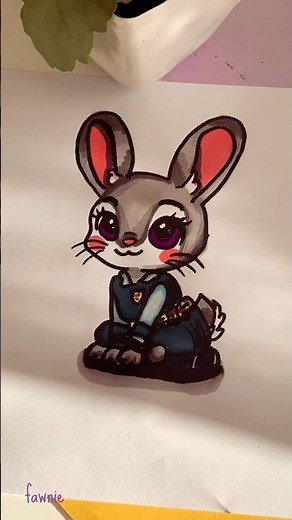 Judy Hopps Drawing 🐰🎨 | Zootopia Fan Art ✨ #art