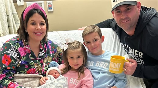 Family Celebrates Baby’s Arrival in Sunday Mug Shot!