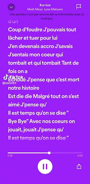 Lyna Mahyem - Bye Bye Lyrics and Music