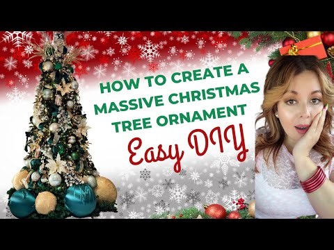 DIY Giant Ornament for Christmas Tree | Easy How-To! | YadiG Crafty