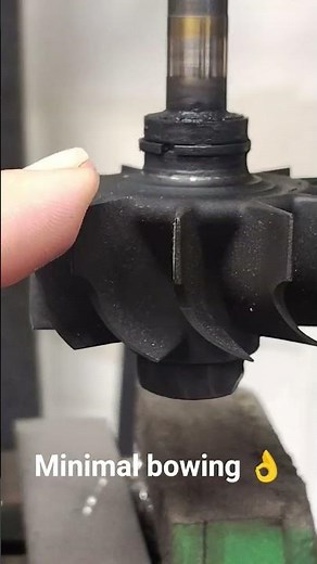 HX35 turbo shaft condition after 350,000 miles. #turbo