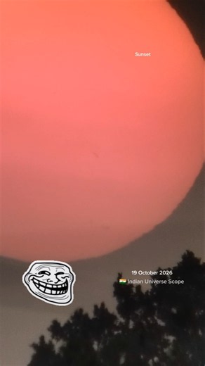 🌅🔥 THE SUNSET GOT INSANE! 😱☀️ | Telescope Capture 🔭✨