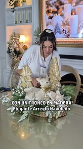 1.6M views · 16K reactions | ¡Sin Palabras!Con Un Tronco ,Lindo Arreglo Para Navidad #fblifestyle #tutorial #reelsfacebook | Anny Diseña Crea y Decora | Facebook