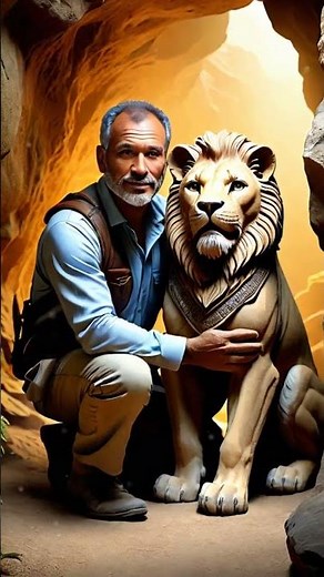 The Lion Man Unveiled | Oldest Imagination in Stone | #history #shortsfeed #lionman #facts