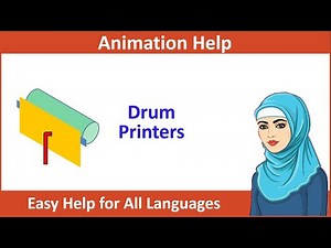 Drum Printer Animation Video Simple but Knowledge full Video