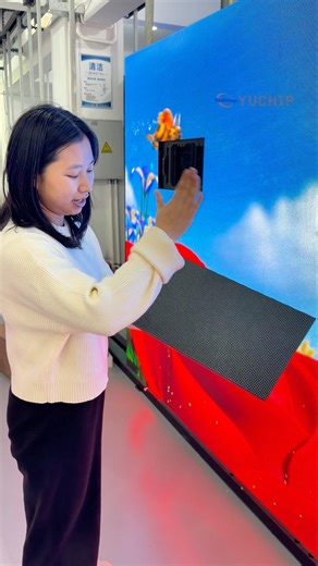 This Outdoor LED Module Repair Is Weirdly Satisfying.#yuchip #outdoorleddisplay #ledmodule #ledwall