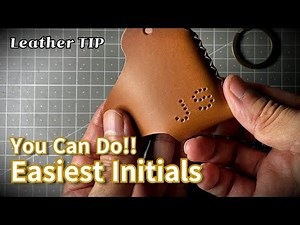 DIY Leathercraft: Add Initials to Your Key Fob Without Any Tools