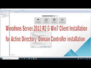 Installation Active Directory windows Server 2012 r2 | How to install Windows Server 2012 in VMWare