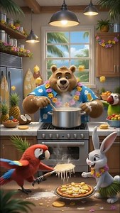 Chef Bear in Hawaii – Tropical Kitchen Fun! 🌺🍍🐻