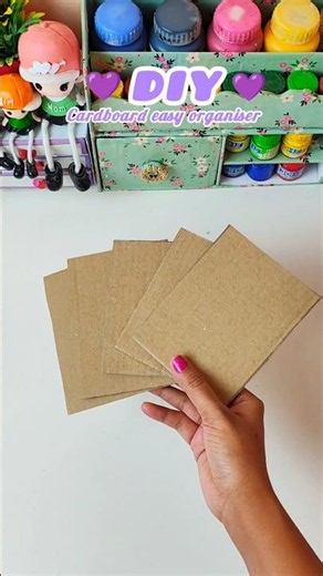 Cardboard Organizer 🗂️ | Best Desk Organizer Idea easy craft idea