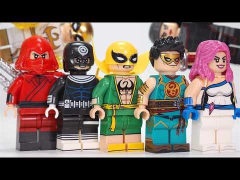 LEGO Marvel Rivals Iron Fist | Elektra | The Hand Ninja | Bullseye | The Defenders Minifigures G0197