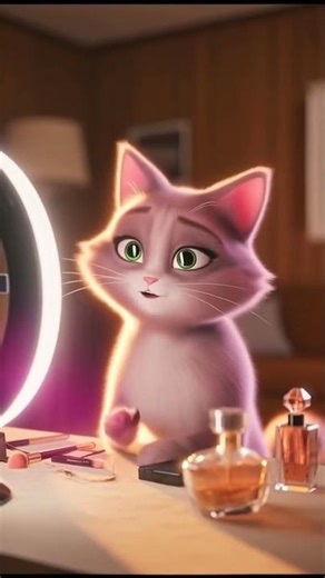 Girl Doing Makeup with Her Cat 😹💄 | Cute & Funny Cat Moment