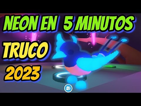 TRUCO: COMO HACER MASCOTA NEON en 5 MINUTOS Adopt Me Roblox
