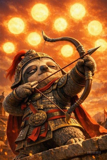 Tang Dynasty Sloth General ⚔️🐢 | Epic Slow Motion Battlefield AI Animation