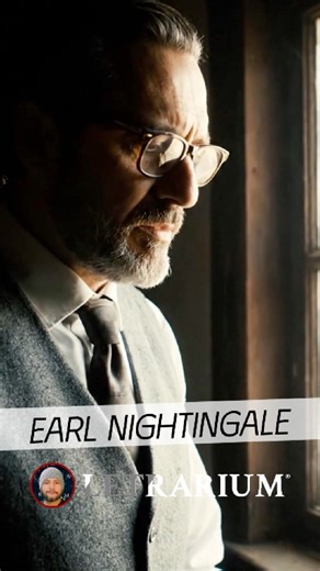 Earl Nightingale (1921-1989) fue un conferencista y escritor estadounidense, considerado «la voz de la motivación». Su grabación The Strangest Secret vendió más de un millón de copias y lo convirtió en pionero del desarrollo personal, influyendo en millones con su visión sobre el éxito y la actitud mental positiva. #citas #literatura #escritores #fblifestyle | Letrarium