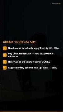 Denmark Changed Work Permit Rules on April 1 — Check NOW