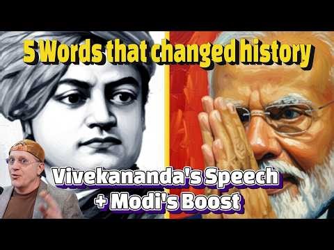 Modi's Greatest Inspiration - Vivekananda's Legendary Speech: MUST HEAR - U.S REACTION