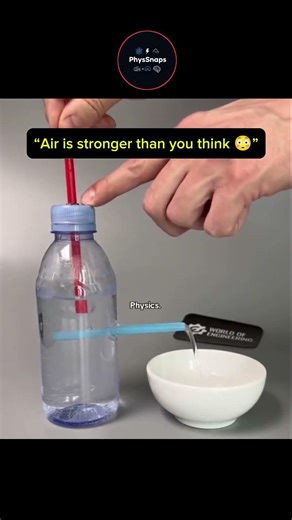 sigma science🔬 | Air pressure just proved its power 😳💨| #science #physics #experiements