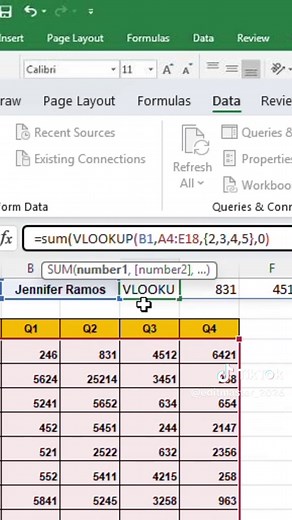 Excel VLOOKUP and SUM Formula Explained