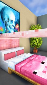 22K views · 4.9K reactions | Minecraft Romantic Bed Design ⚒️ #minecraft #minecraftbuilds #minecraftbuilding #minecrafttutorial | Ashwaa | Facebook