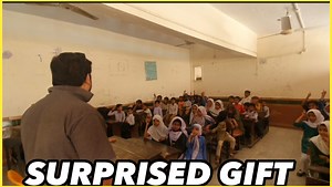 surprised gift government school children karachi | Adnan Malik