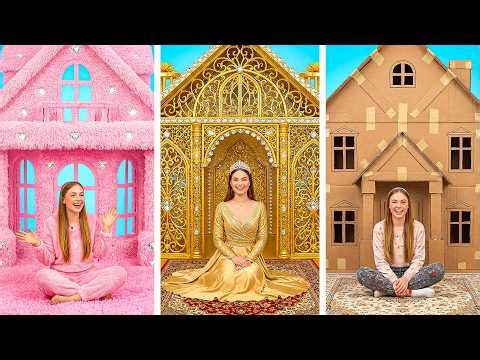 DIY Room Transformation 💎 TRENDY vs LUXURY Makeover Battle