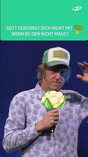God doesn't provide you with broccoli if you don't like it... Markus Kalb